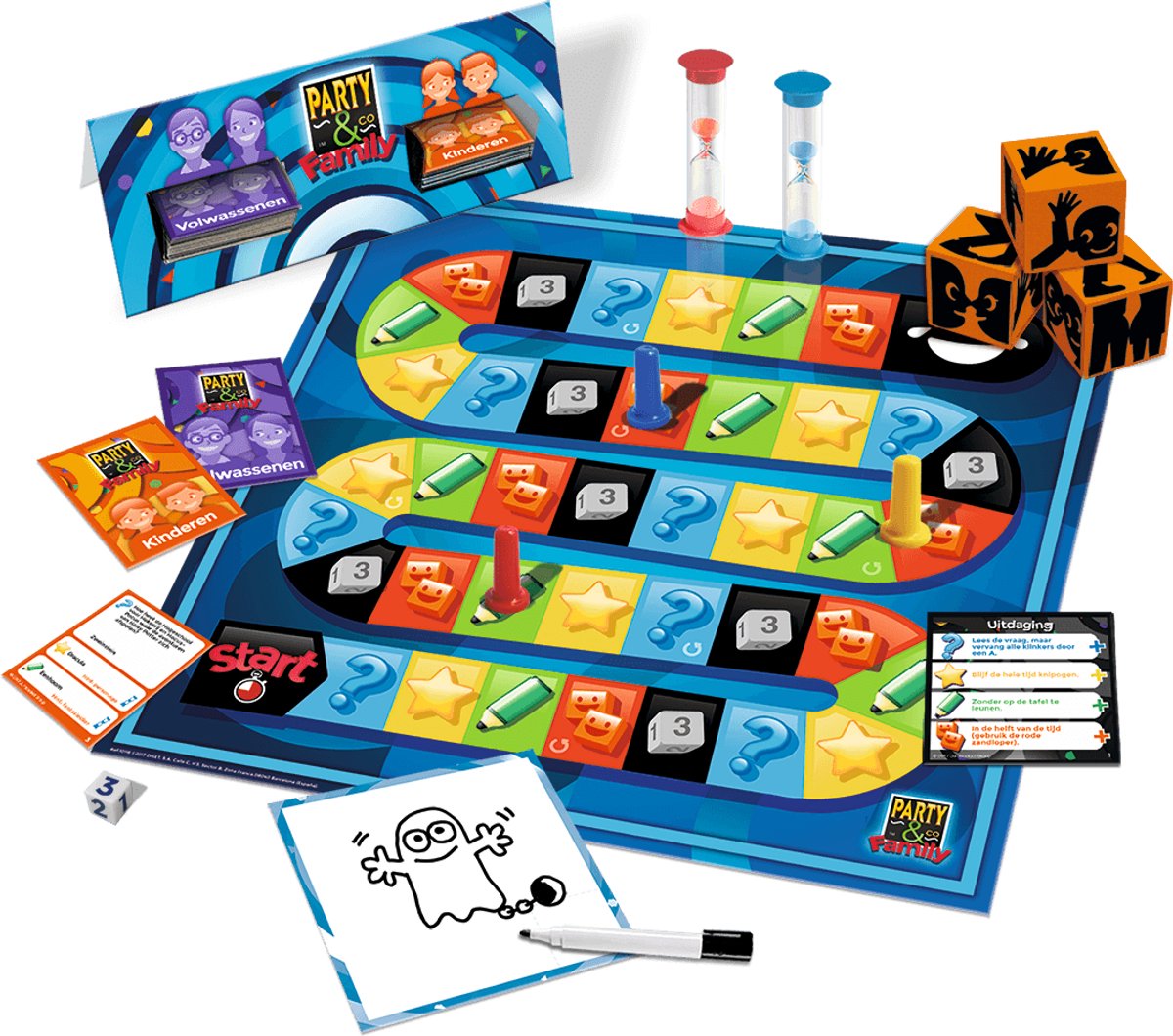 Party & Co. - Family - Bordspel voor families - Vanaf 8 jaar - Partyspel - Actiespel