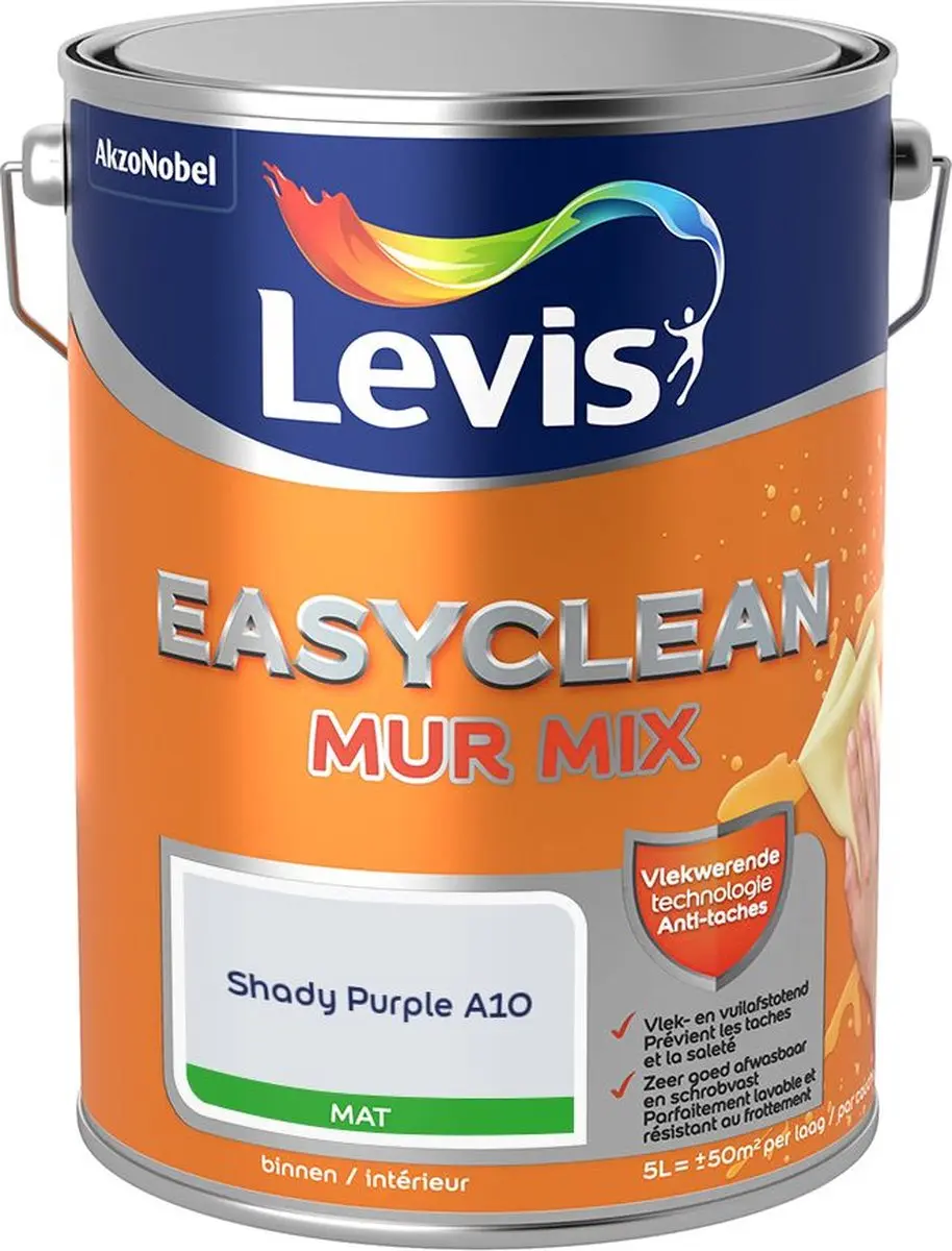 Levi's Easyclean Mur Mat Mix Shady Purple A10 Mengverf 5L