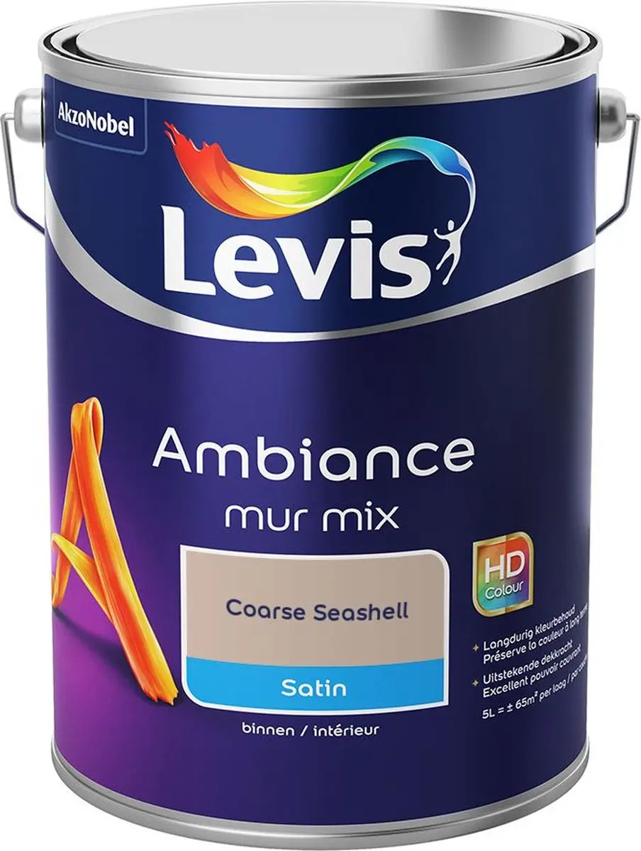 Levi's Ambiance Mur Satin Mix Coarse Seashell Verf 5L