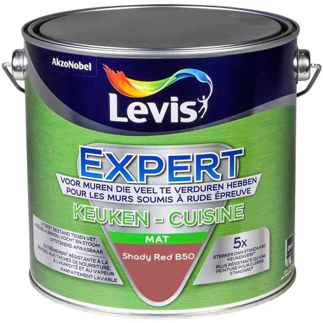 Levi's Expert Keuken Mix Shady Red B50 Mengverf 2,5L