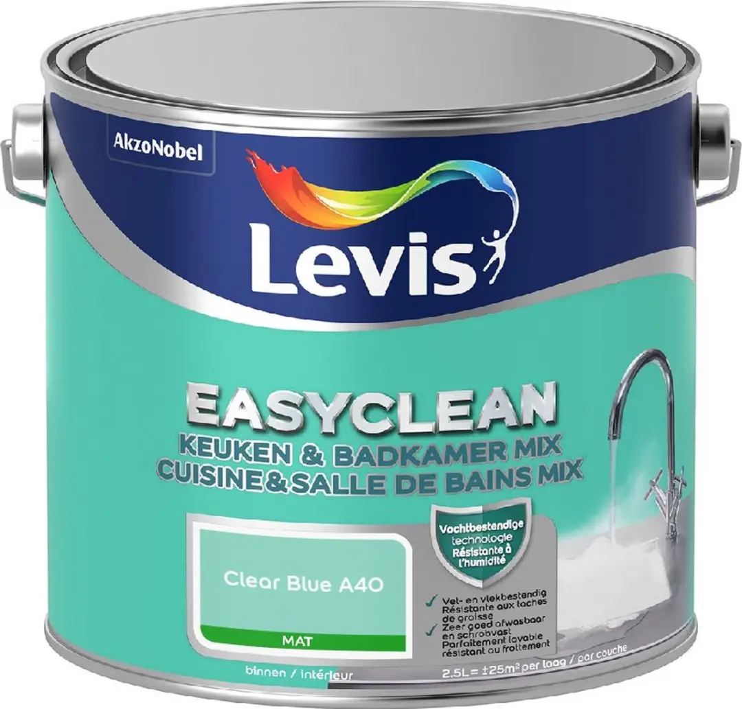Levi's Easyclean Mengverf Clear Blue A40 2,5L