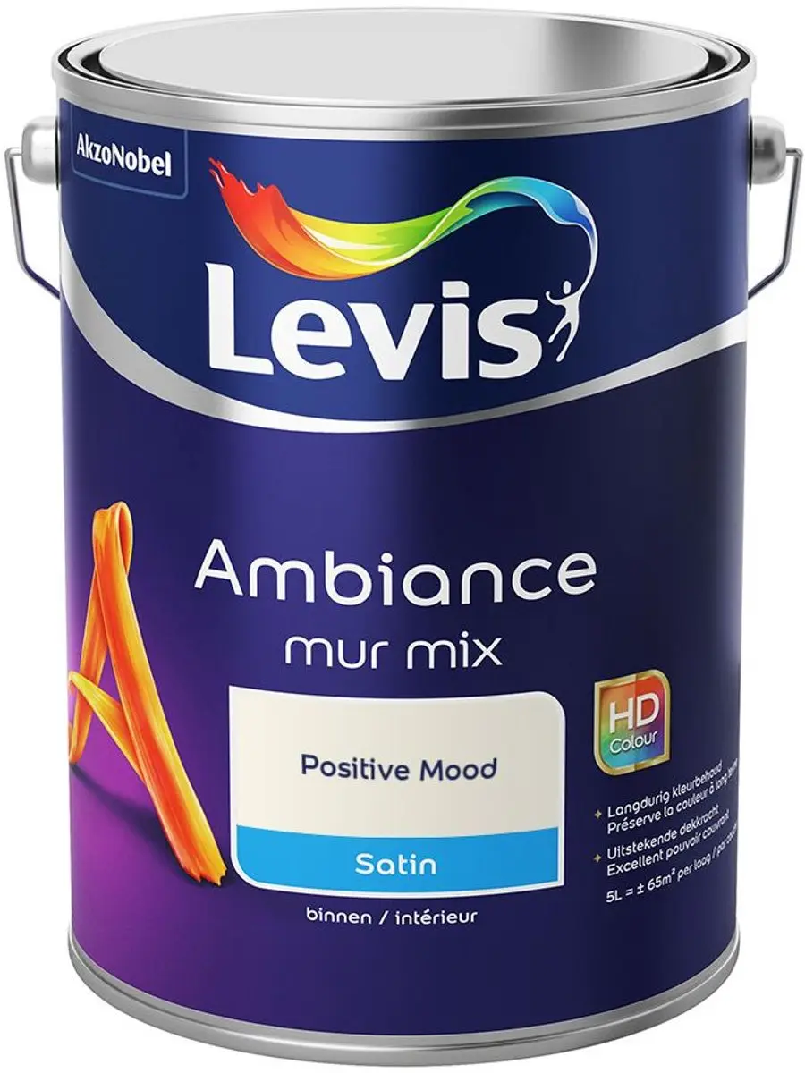 Levi's Ambiance Mur Satin Mix Positive Mood Mengverf 5L