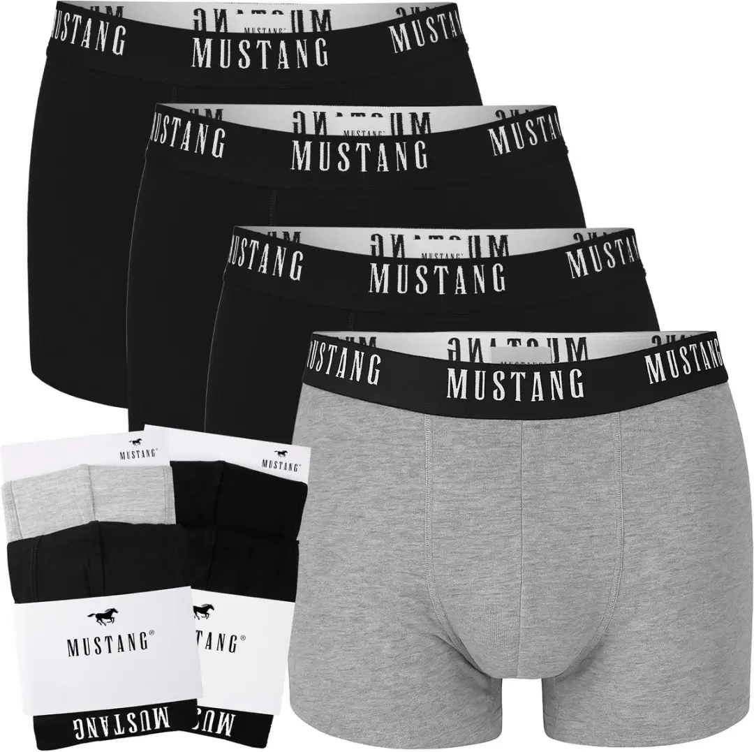Mustang Heren Boxershorts - 4 Stuks - Katoen - XXL