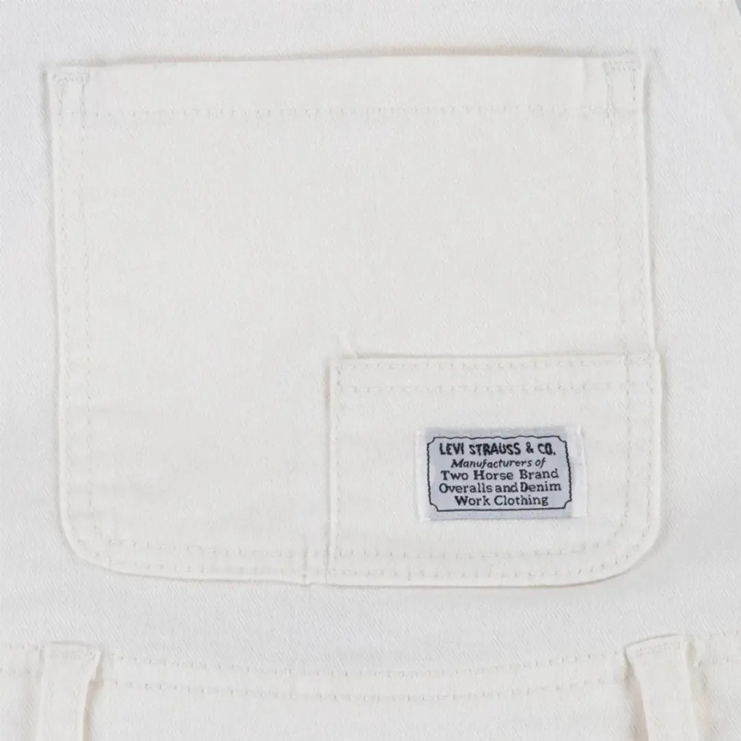 Levi's Kids Classic Mouwloze Overall - 6 Jaar - Wit