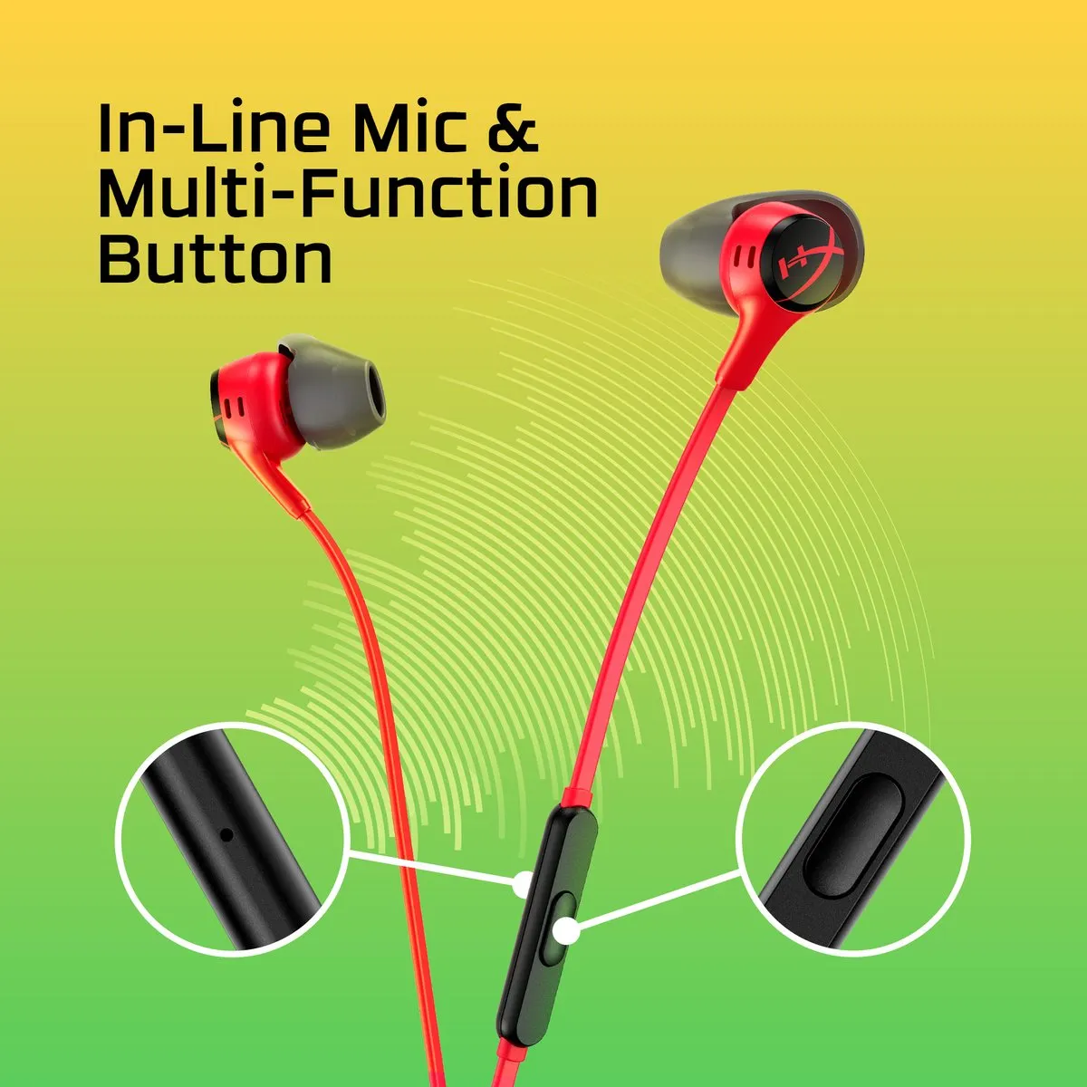 HyperX Cloud Earbuds II 705L8AA Gaming Oortjes - Rood