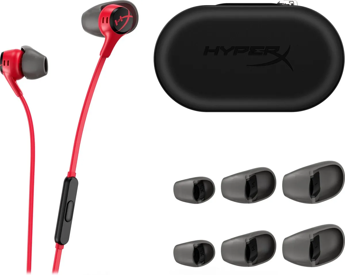 HyperX Cloud Earbuds II 705L8AA Gaming Oortjes - Rood - afbeelding 6 van 6