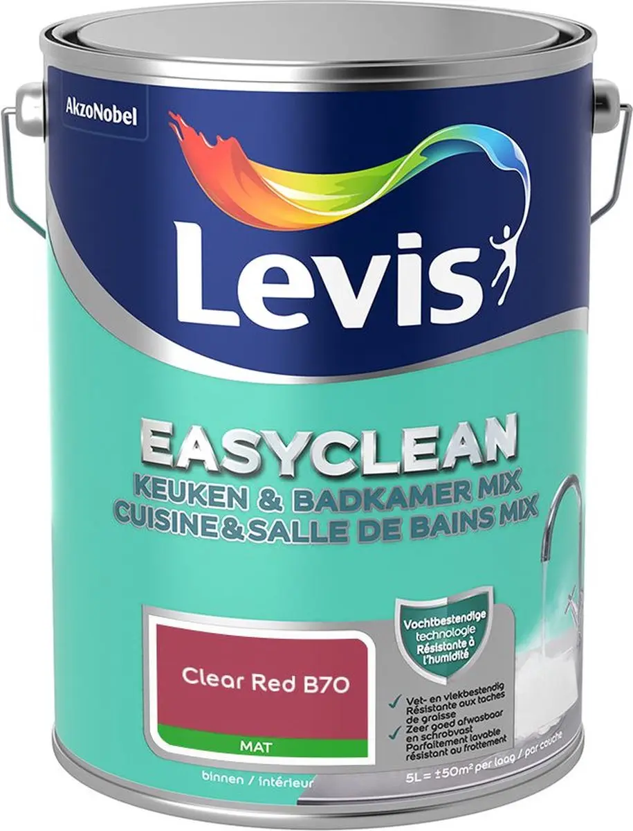 Levi's Easyclean Mengverf Clear Red B70