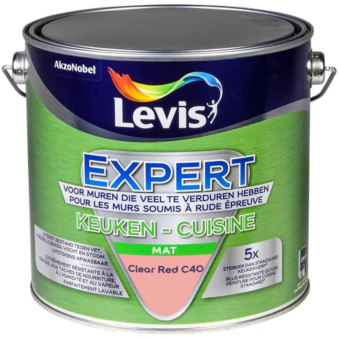 Levi's Expert Keuken Mix Clear Red C40 Mengverf 2,5L