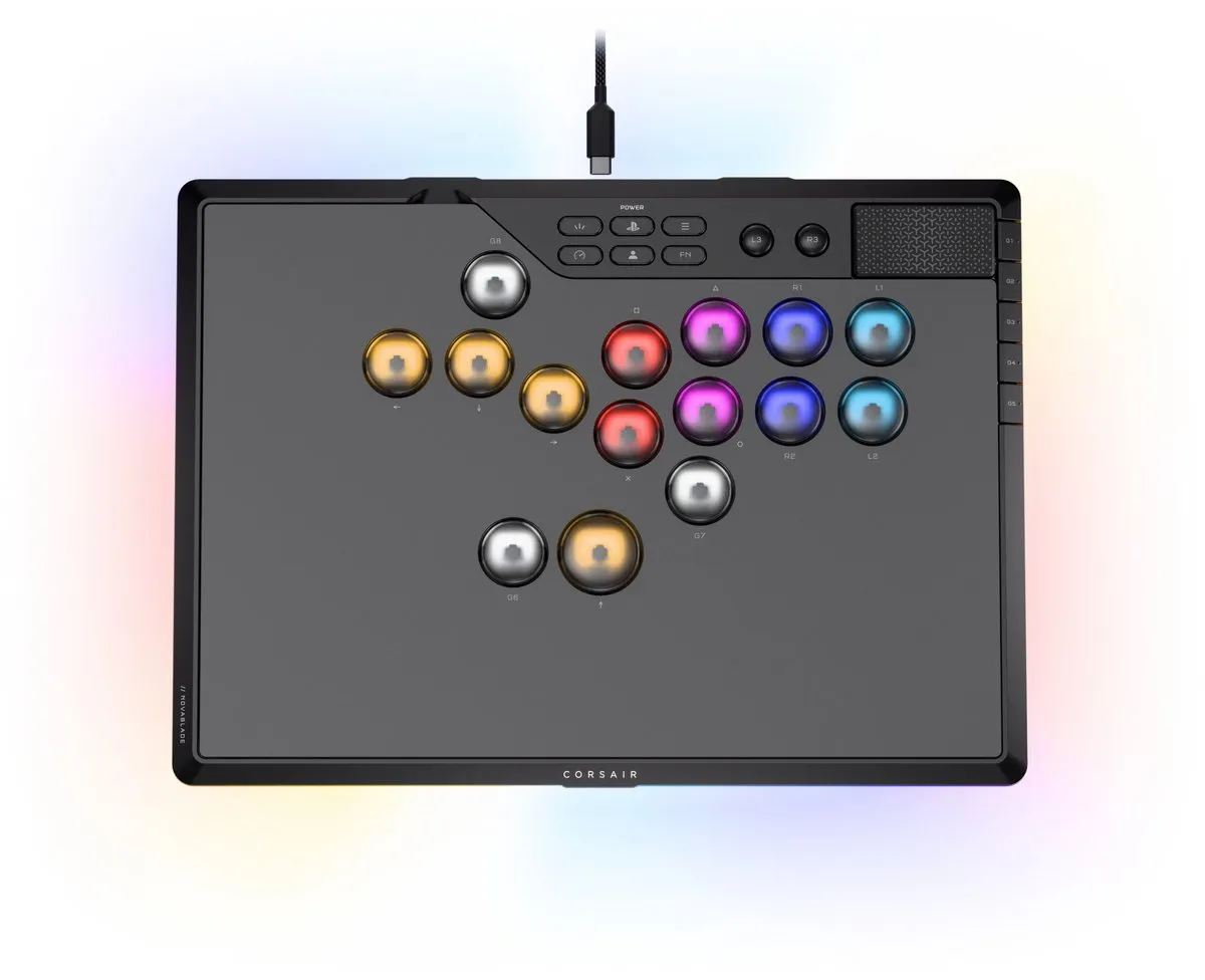 Corsair Novablade Pro - Draadloze Stickloze Hall-effect Controller - Rapid Trigger - PS5/PS4 & PC