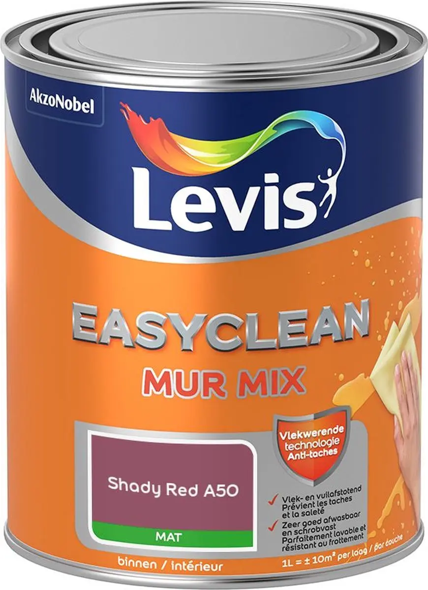 Levi's Easyclean Mur Mat Mix Shady Red 1L