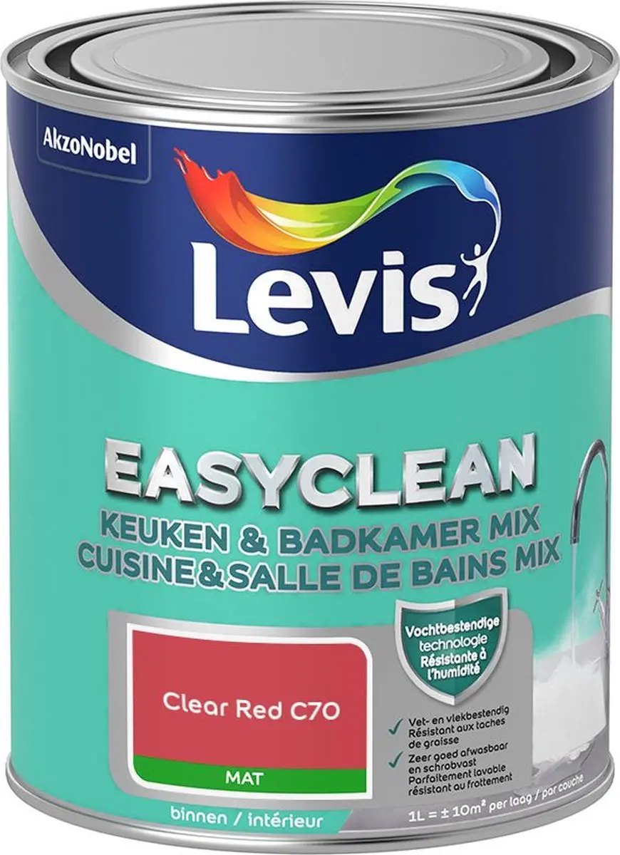 Levi's Easyclean Mengverf Clear Red C70