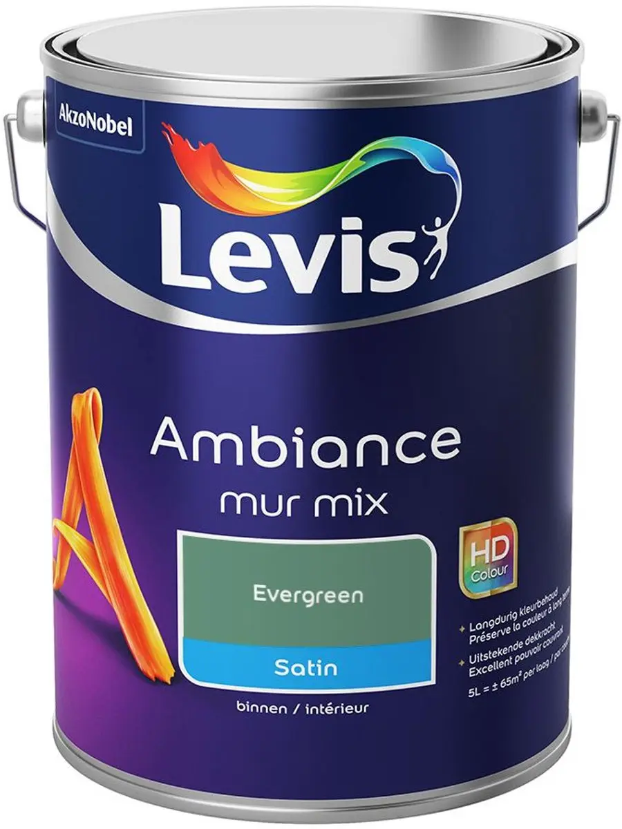 Levi's Ambiance Mur Satin Mix Evergreen Verf 5L