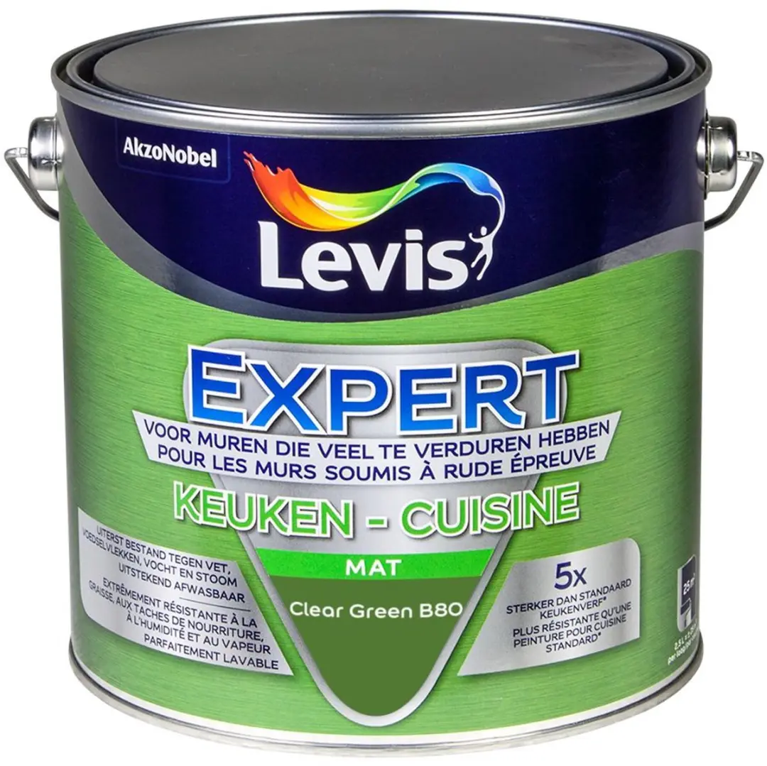 Levi's Expert Keuken Mix Clear Green B80 Mengverf 2,5L