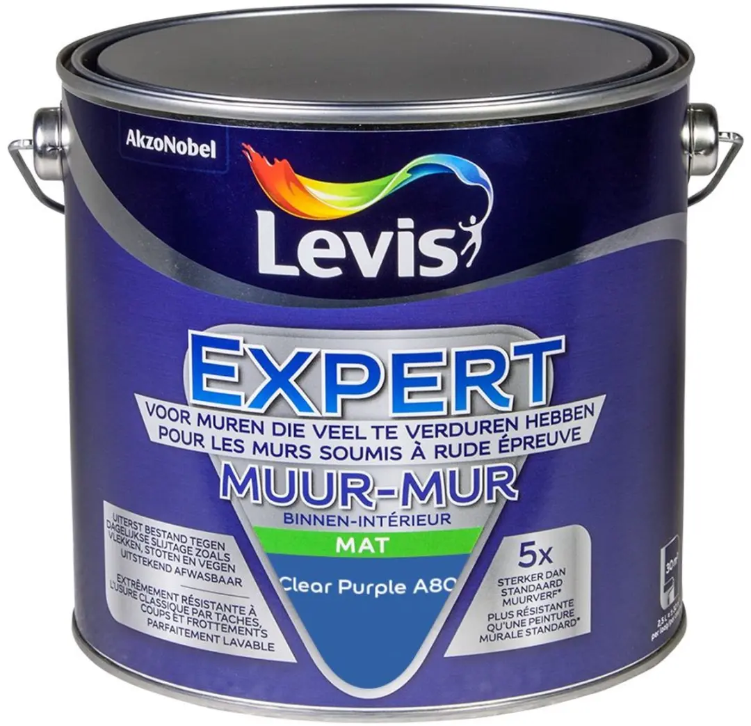 Levi's Expert Muur Binnen Mix Clear Purple A80 Mengverf 2,5L