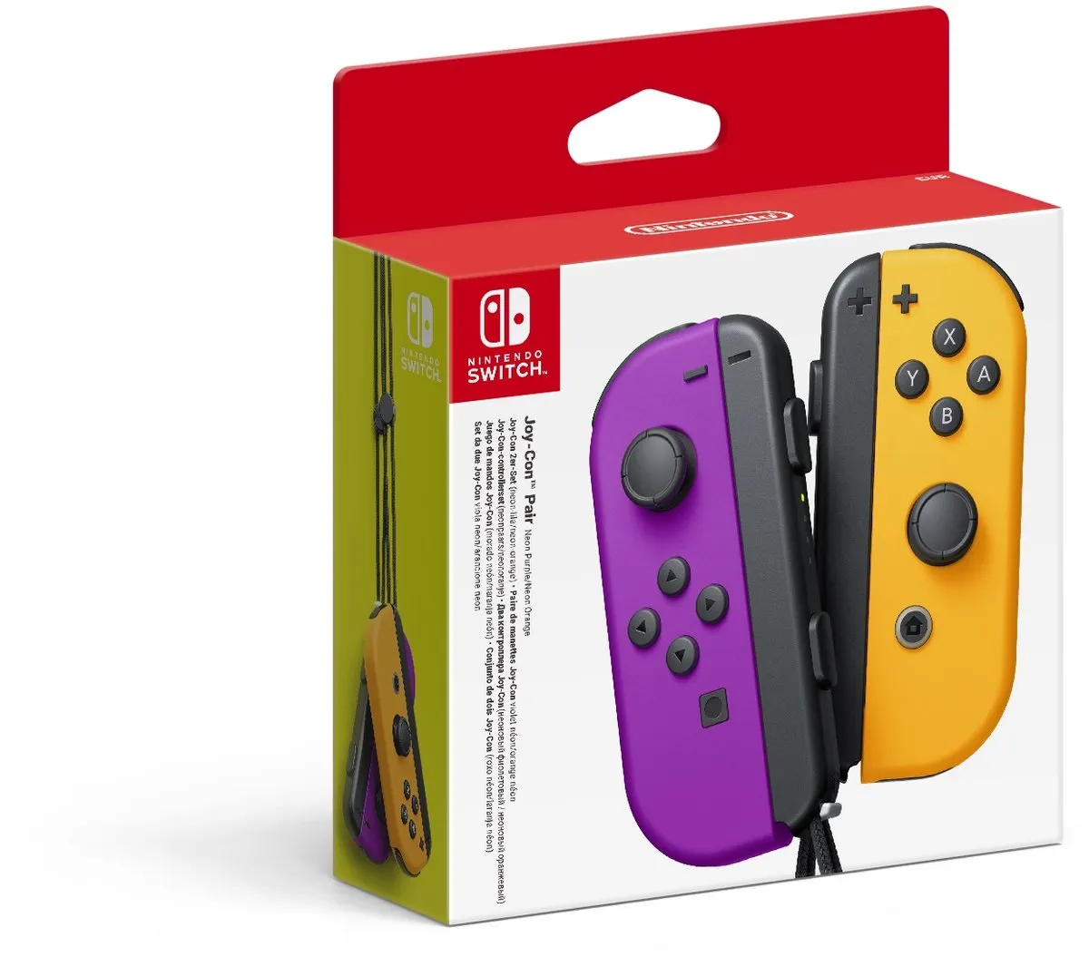 Nintendo Switch Joy-Con Paar - Neon Lila & Oranje - 10002888