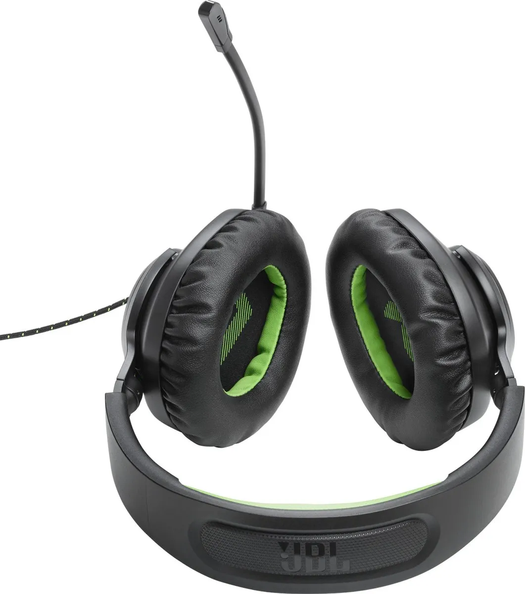 JBL Quantum 100X Gaming Headset - Zwart/Groen - afbeelding 6 van 6