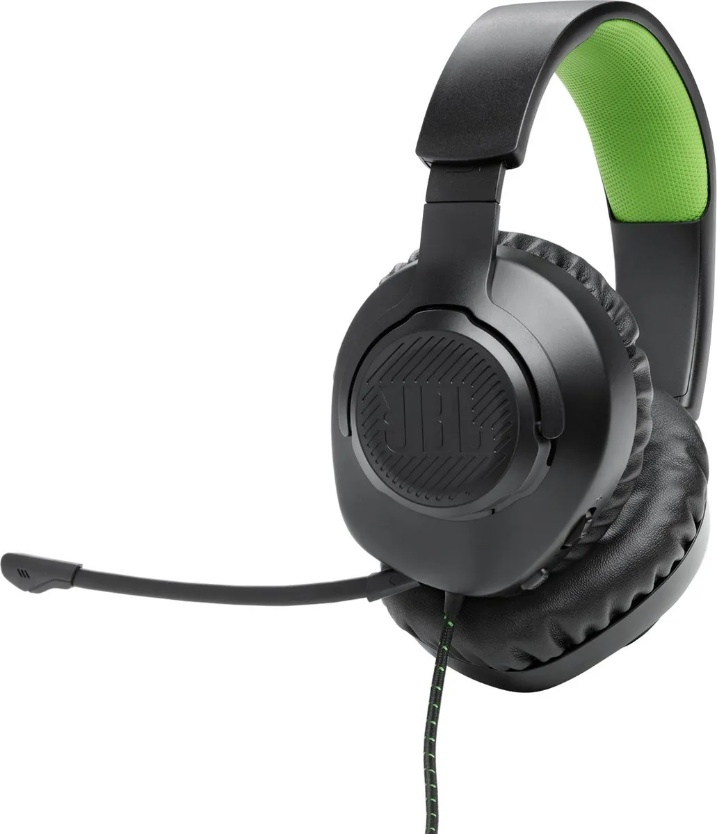 JBL Quantum 100X Gaming Headset - Zwart/Groen