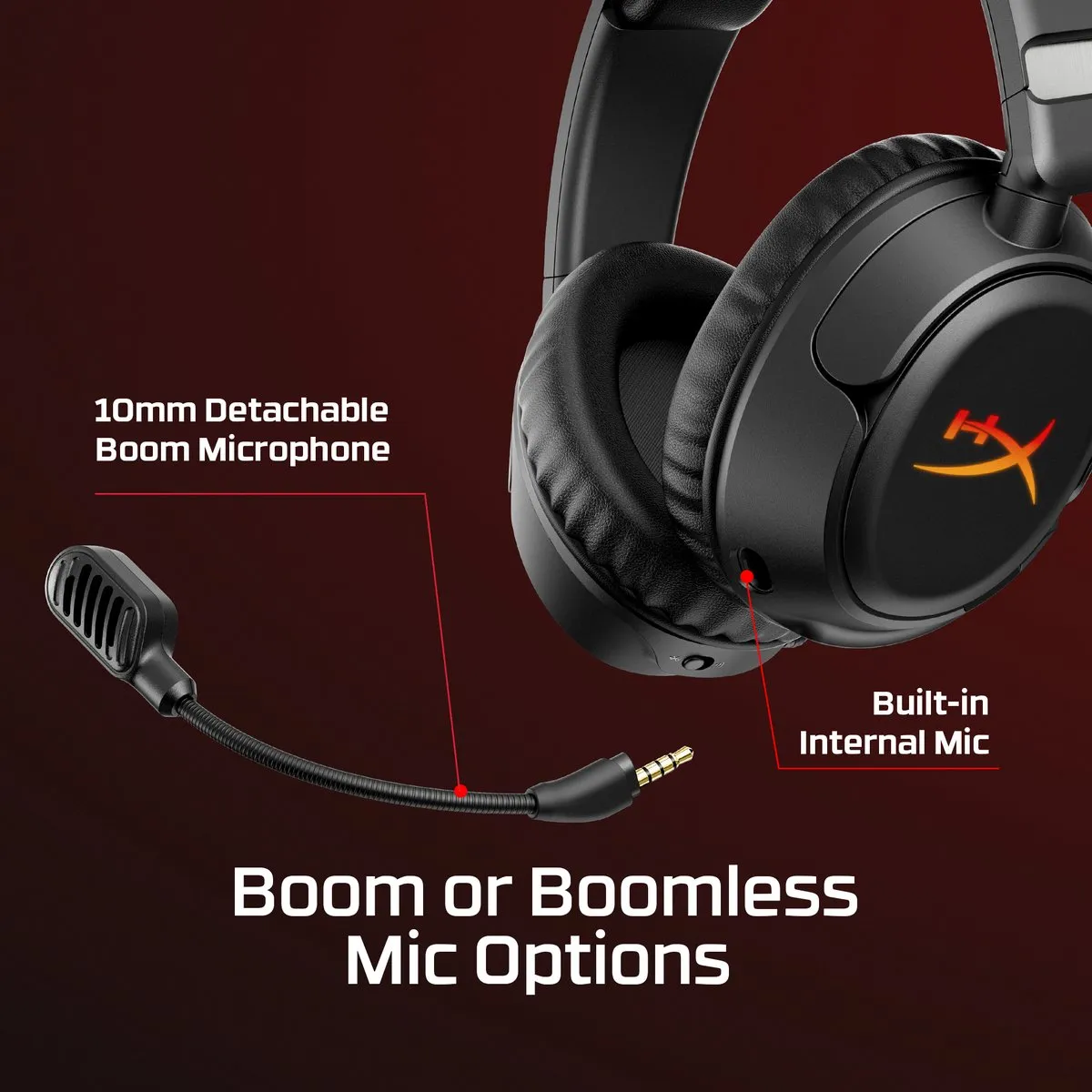 HyperX Cloud Flight 2 B5VC4AA Draadloze Gaming Headset - 100u batterij - Zwart