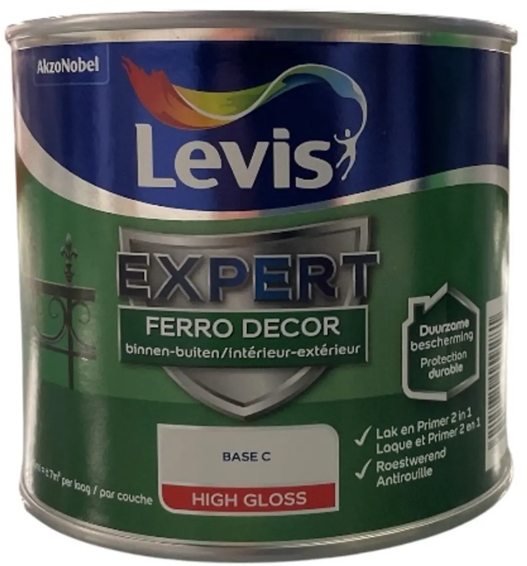 Levi's Expert Ferro Decor Roestwerende Grond- en Afwerklaag 2.5L