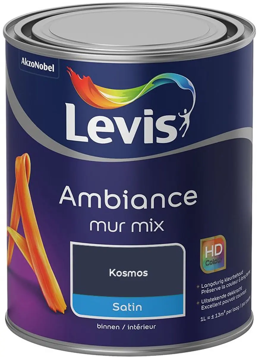 Levi's Ambiance Mur Satin Mix Kosmos Verf 1L
