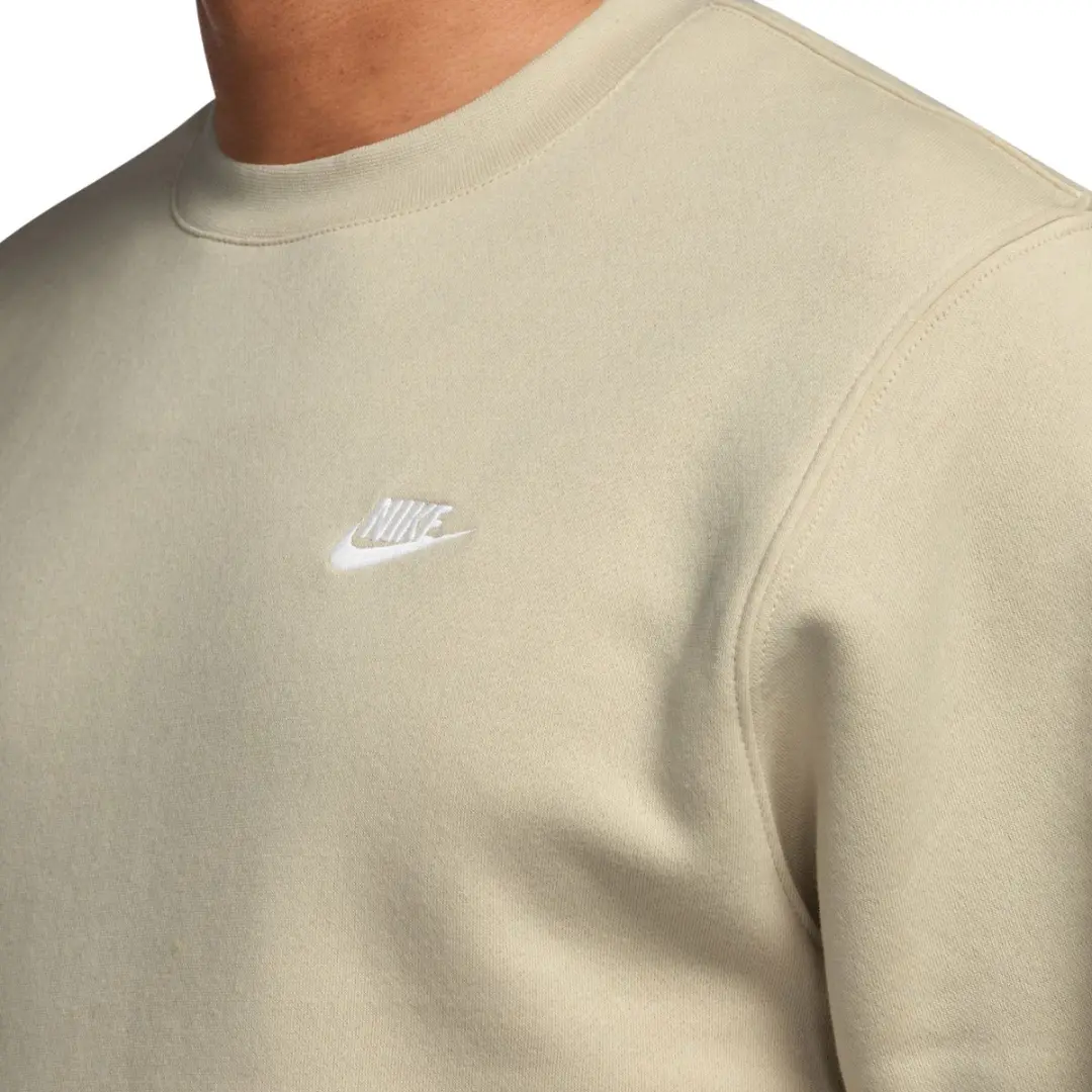 Nike Club BB Sweater Heren - Beige S