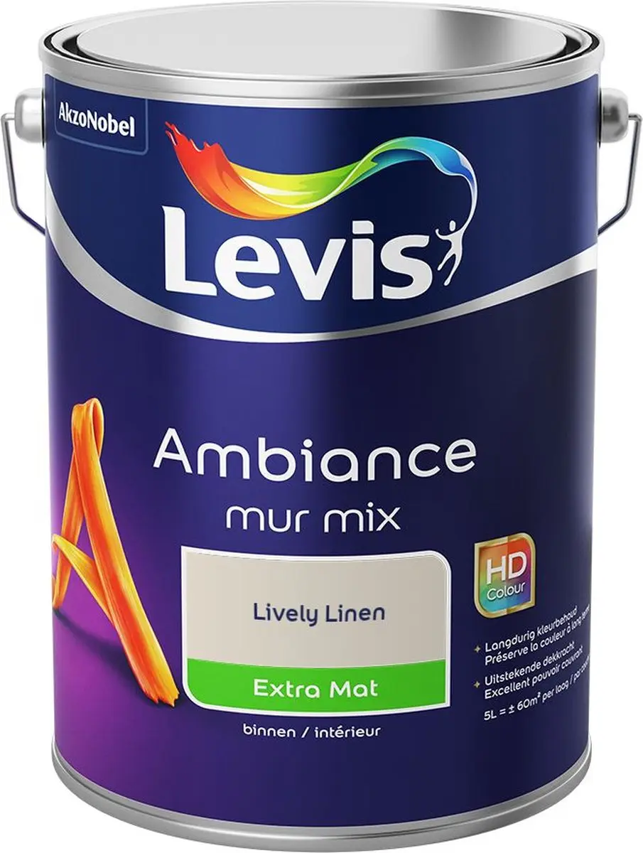 Levi's Ambiance Mur Extra Mat Mix Lively Linen