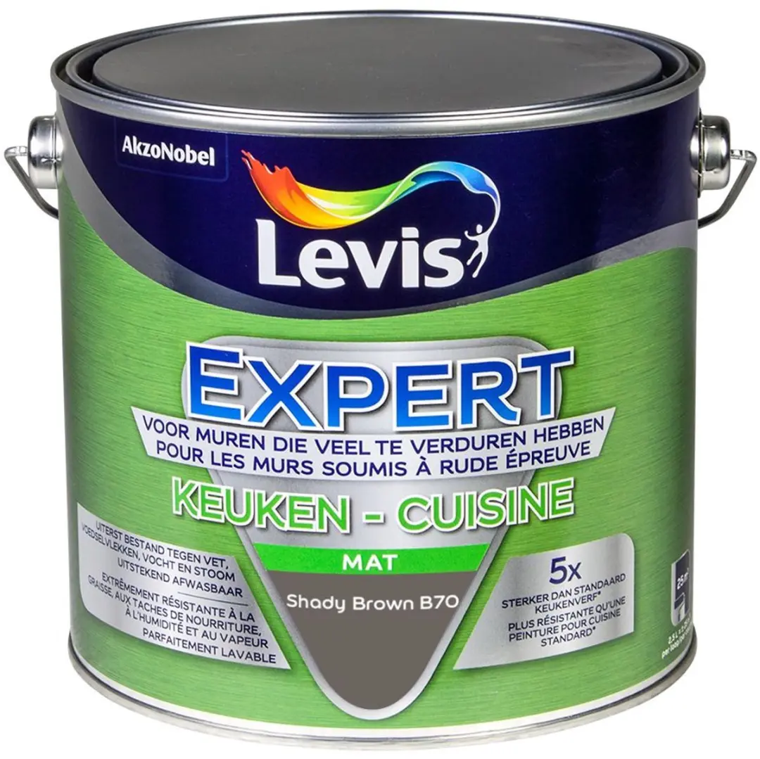 Levi's Expert Keuken Mix Shady Brown B70 Mengverf 2,5L