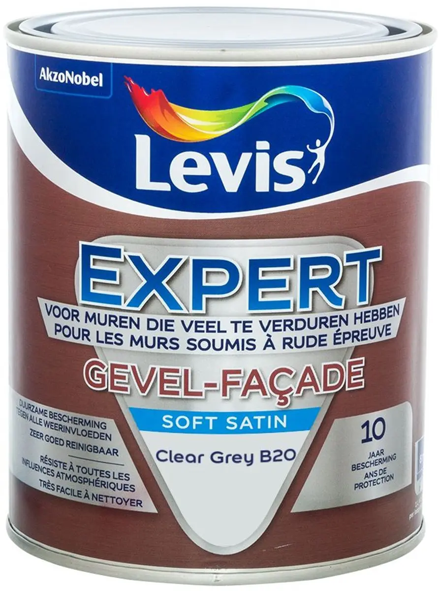 Levi's Expert Gevel Mix Clear Grey B20 Mengverf 1L
