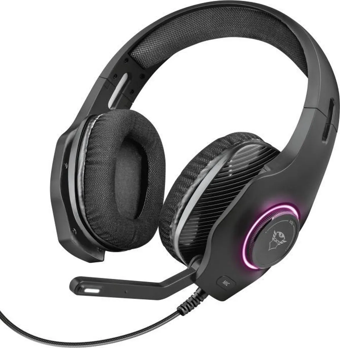 Trust GXT455 Torus Gaming Headset - RGB - 50mm - Zwart