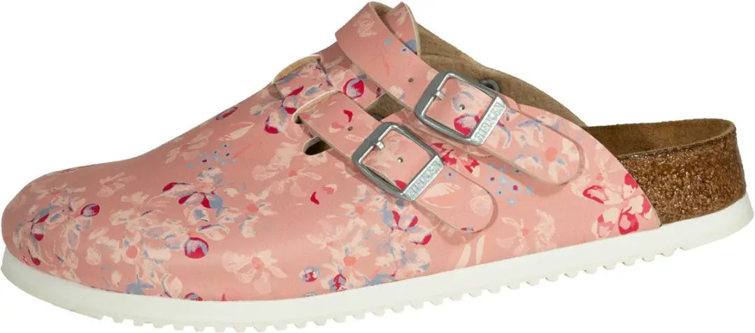 Birkenstock Kay SL Dames Werkklompen Flower Field - Roze - Maat 35