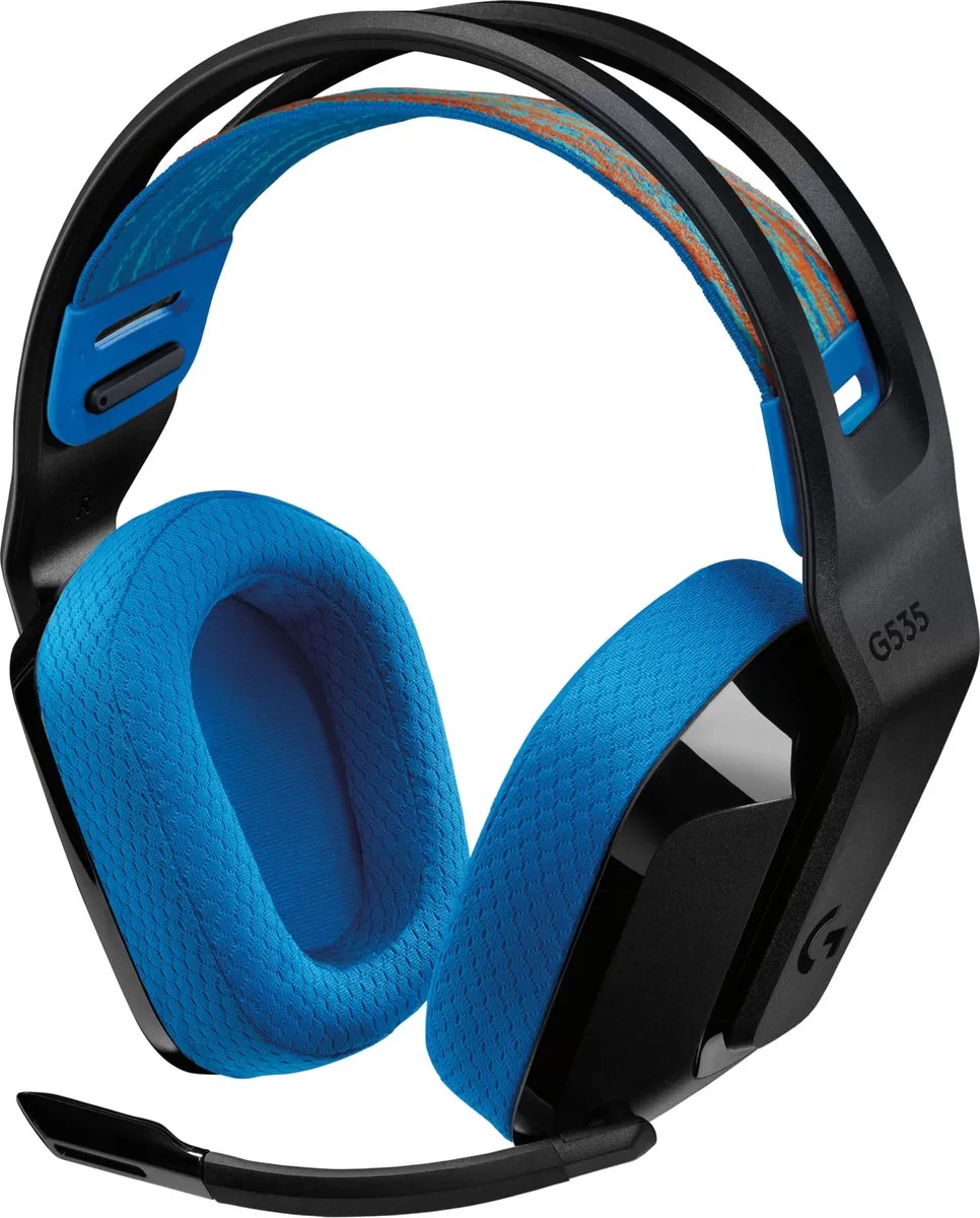 Logitech G G535 Draadloze Headset - 40mm Drivers - Zwart/Blauw
