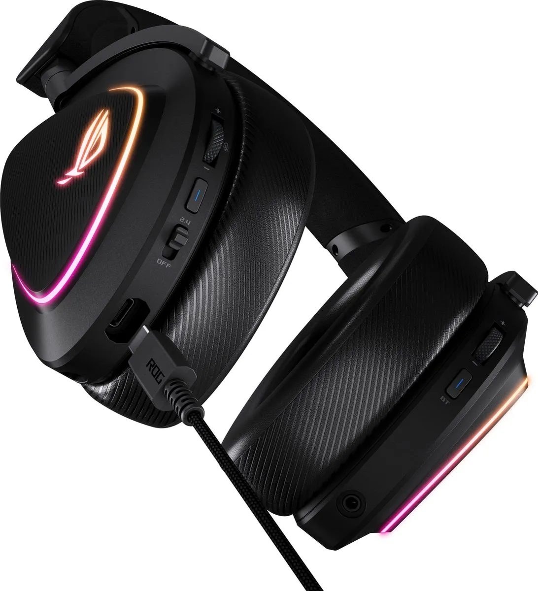 ASUS ROG Delta II A701 Gaming Headset - Bedraad/Draadloos - 50mm Drivers - Zwart