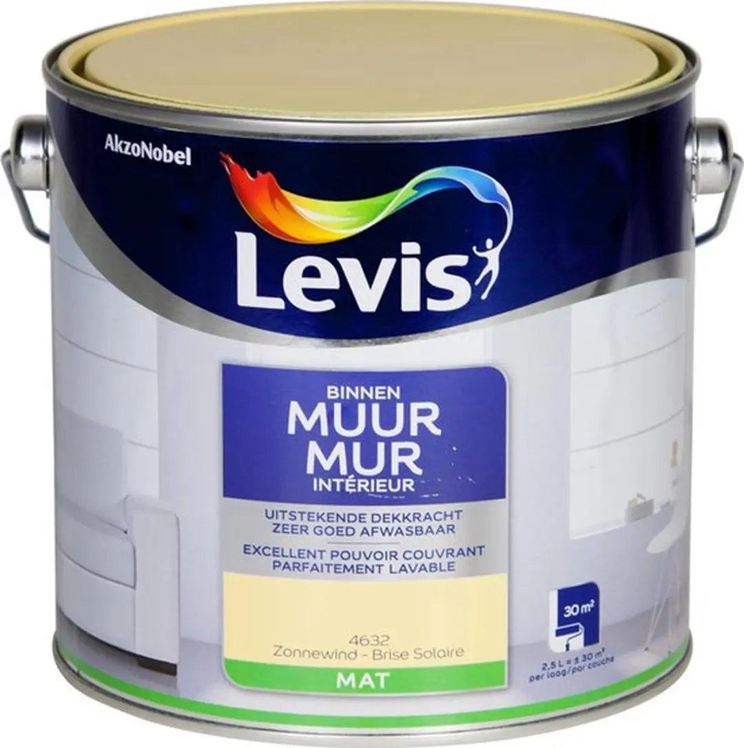 Levi's Muurverf Zonnewind 2.5L - Beton/Steen