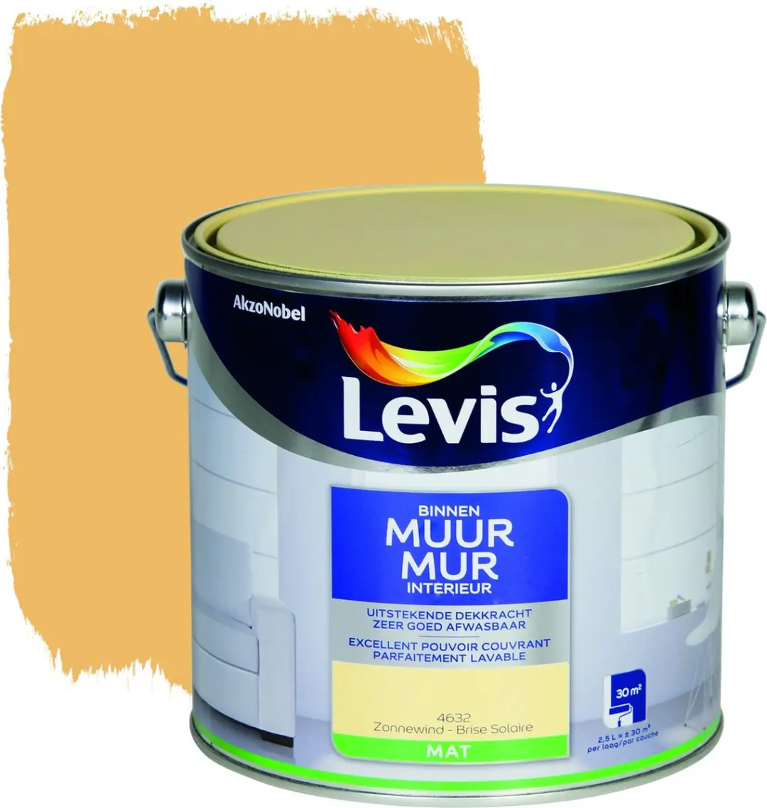 Levi's Muurverf Zonnewind 2.5L - Beton/Steen