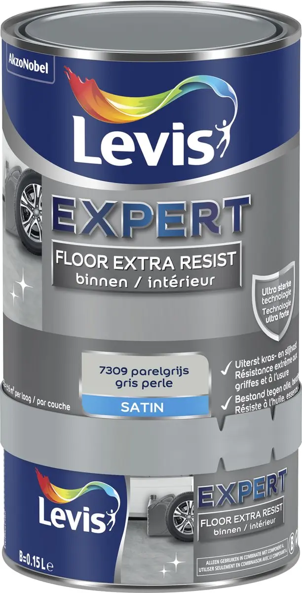 Levi's Expert Floor Extra Resist Parelgrijs 0,75L