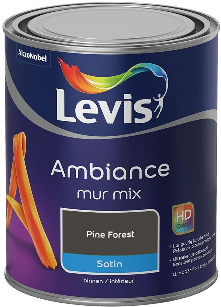 Levi's Ambiance Mur Satin Mix Pine Forest Mengverf 1L