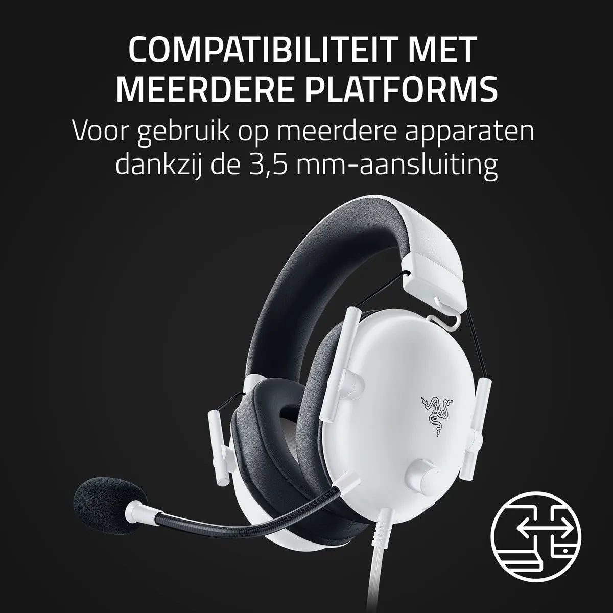 Razer BlackShark V2 X Gaming Headset Wit - RZ04-03241700-R3M1