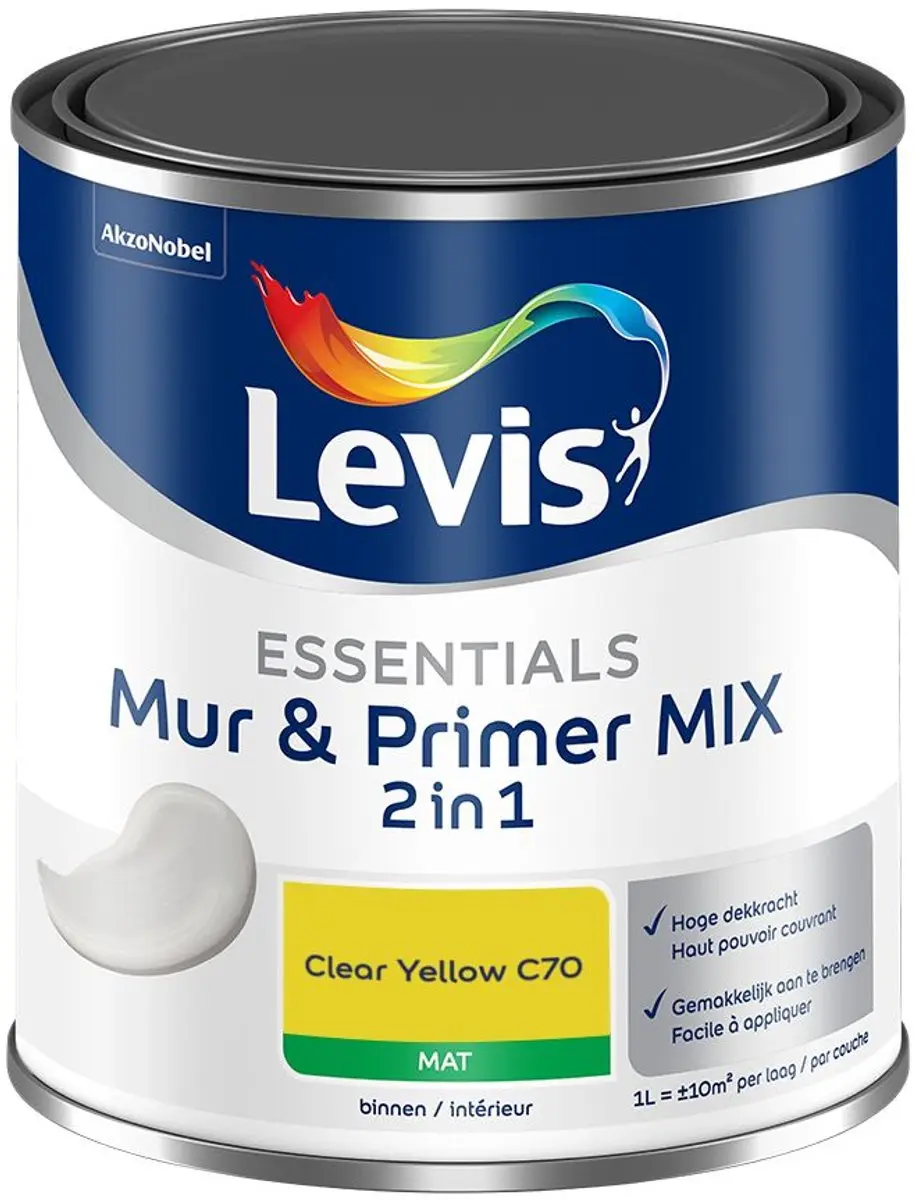 Levi's Essentials Mur & Primer Mix Clear Yellow C70 Mengverf 1L