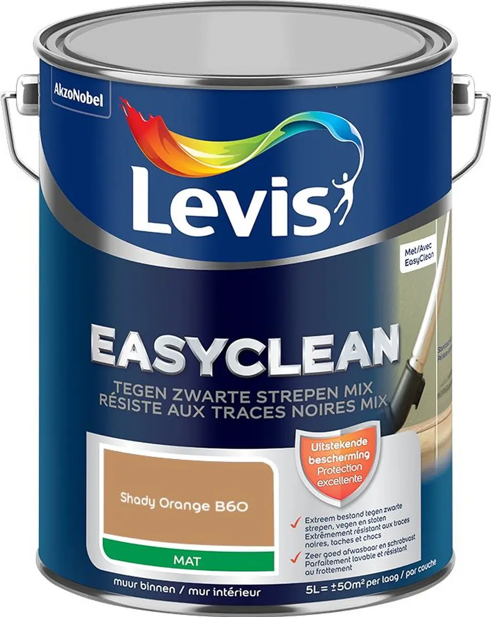 Levi's Easyclean Tegen Zwarte Strepen Mengverf Shady Orange B60