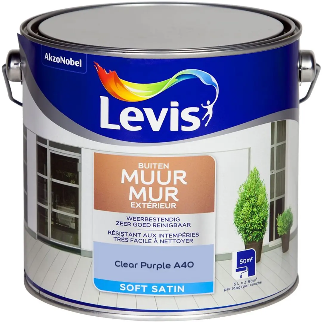Levi's Muur Buiten Mix Clear Purple Mengverf 5L