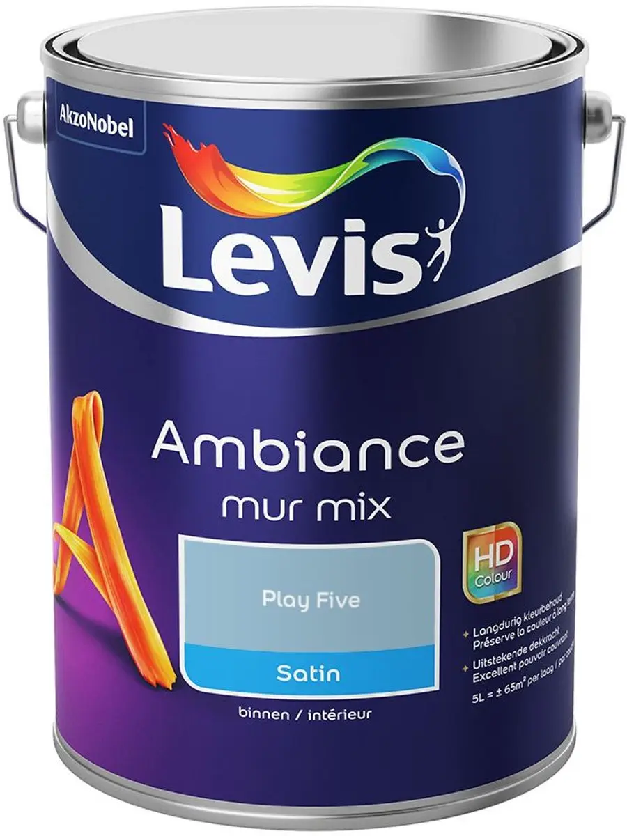 Levi's Ambiance Mur Satin Mix PLAY FIVE Mengverf 5L