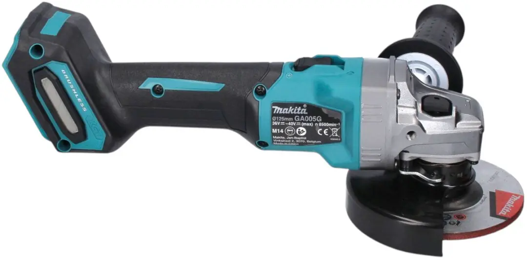 Makita GA005GZ Accu Haakse Slijper 125mm Brushless XGT Solo