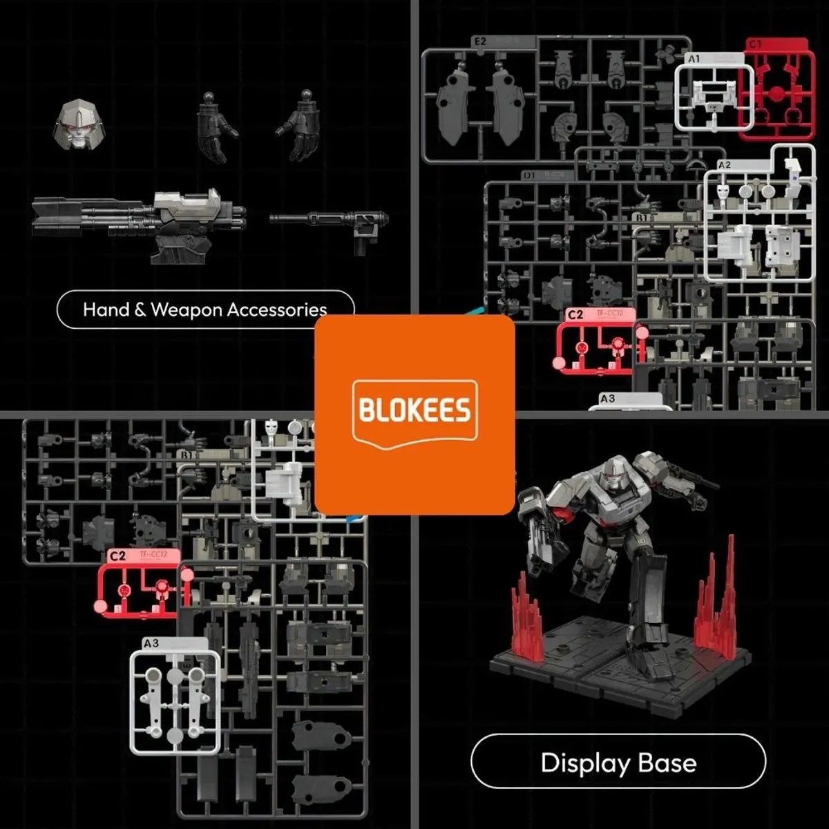 Hasbro Blokees Classic Class 12 D-16 Megatron Bouwpakket - 12,6 cm
