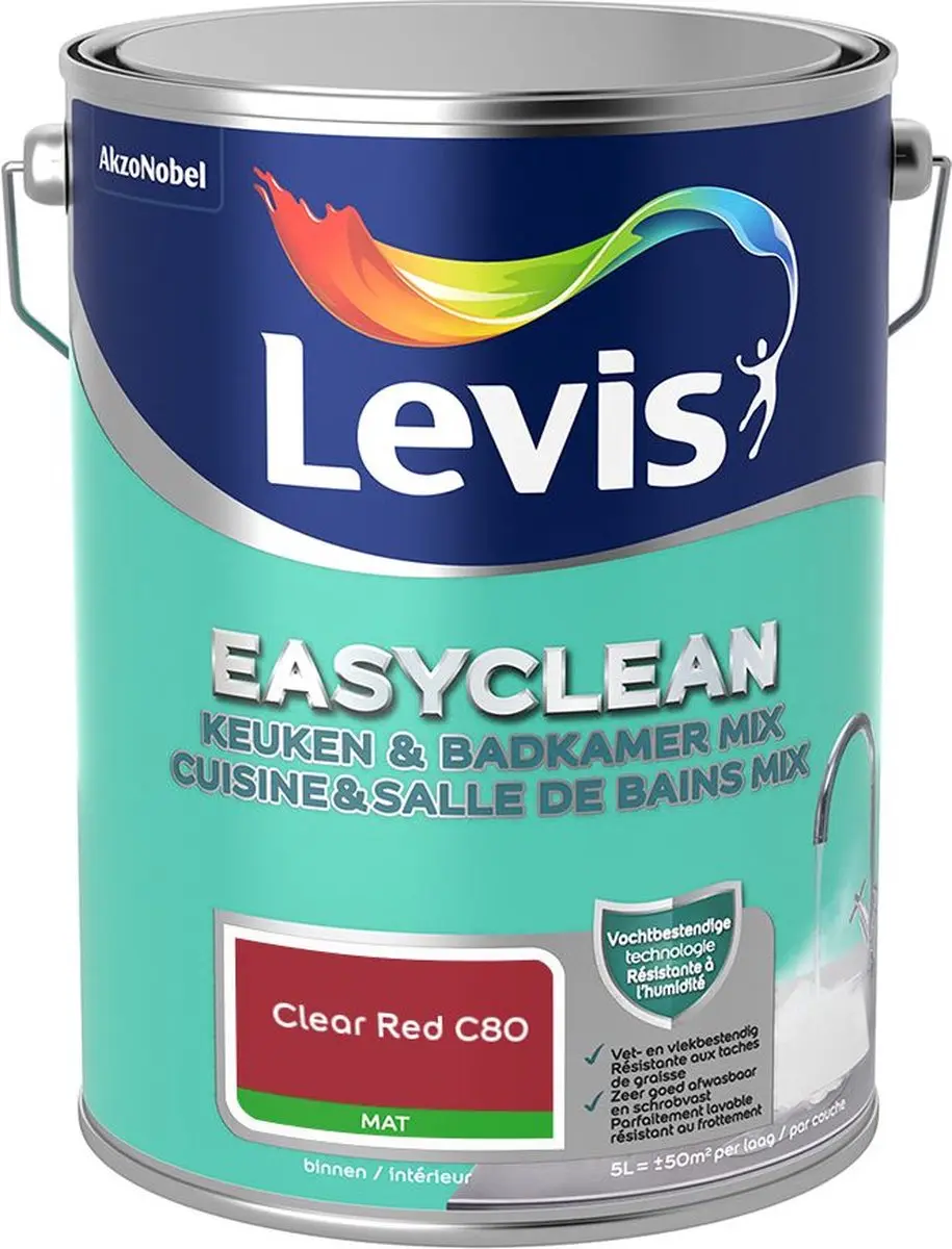 Levi's Easyclean Mengverf Clear Red C80