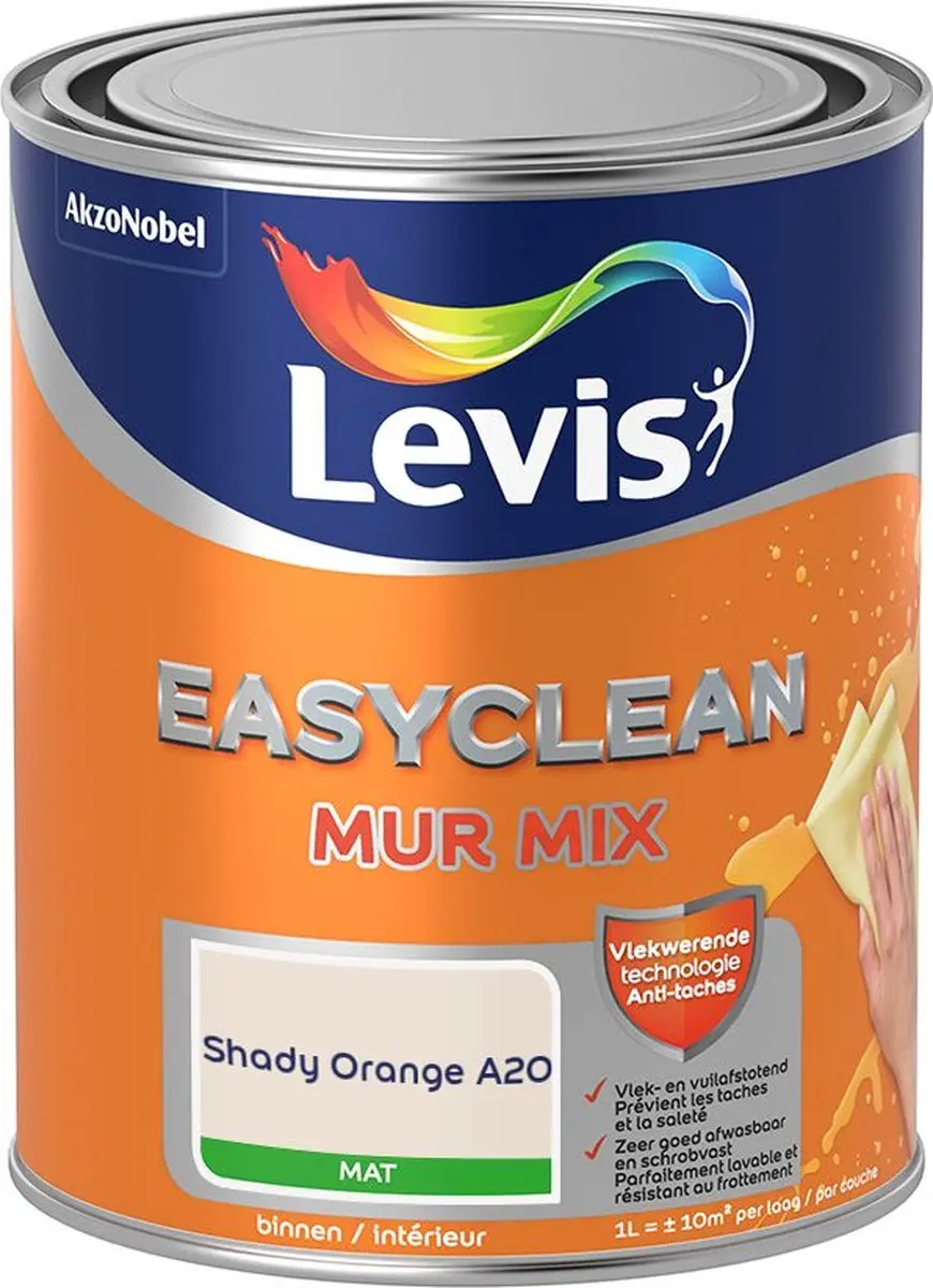 Levi's Easyclean Mur Mat Mix Shady Orange A20 Mengverf 1L