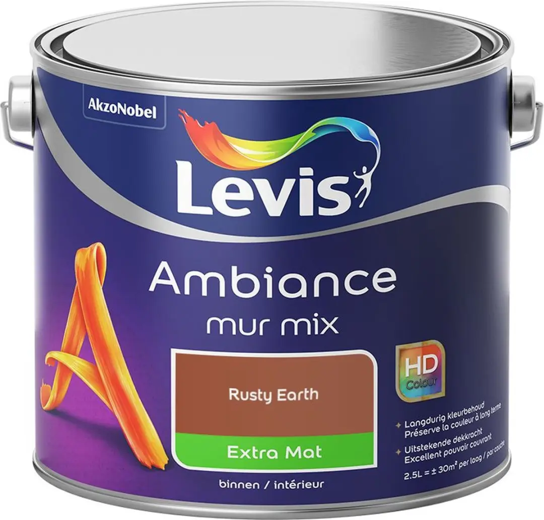 Levi's Ambiance Mur Extra Mat Mix Rusty Earth Mengverf 2,5L