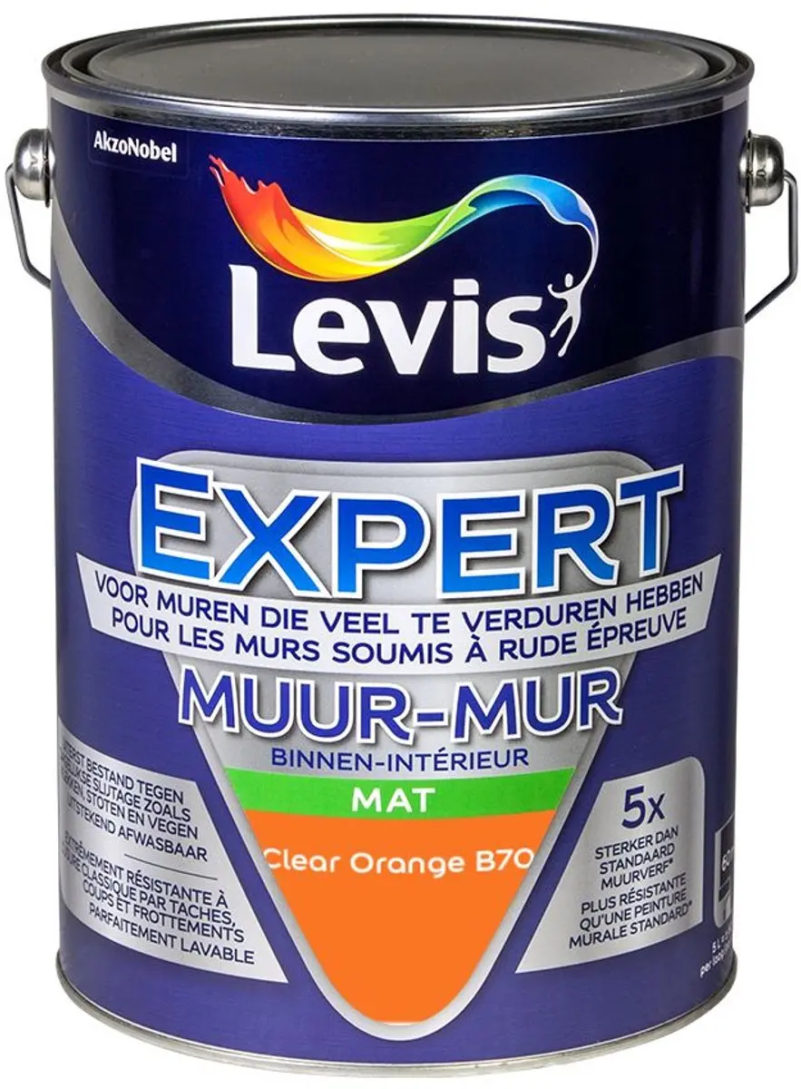 Levi's Expert Muur Binnen Mix Clear Orange B70 Mengverf 5L