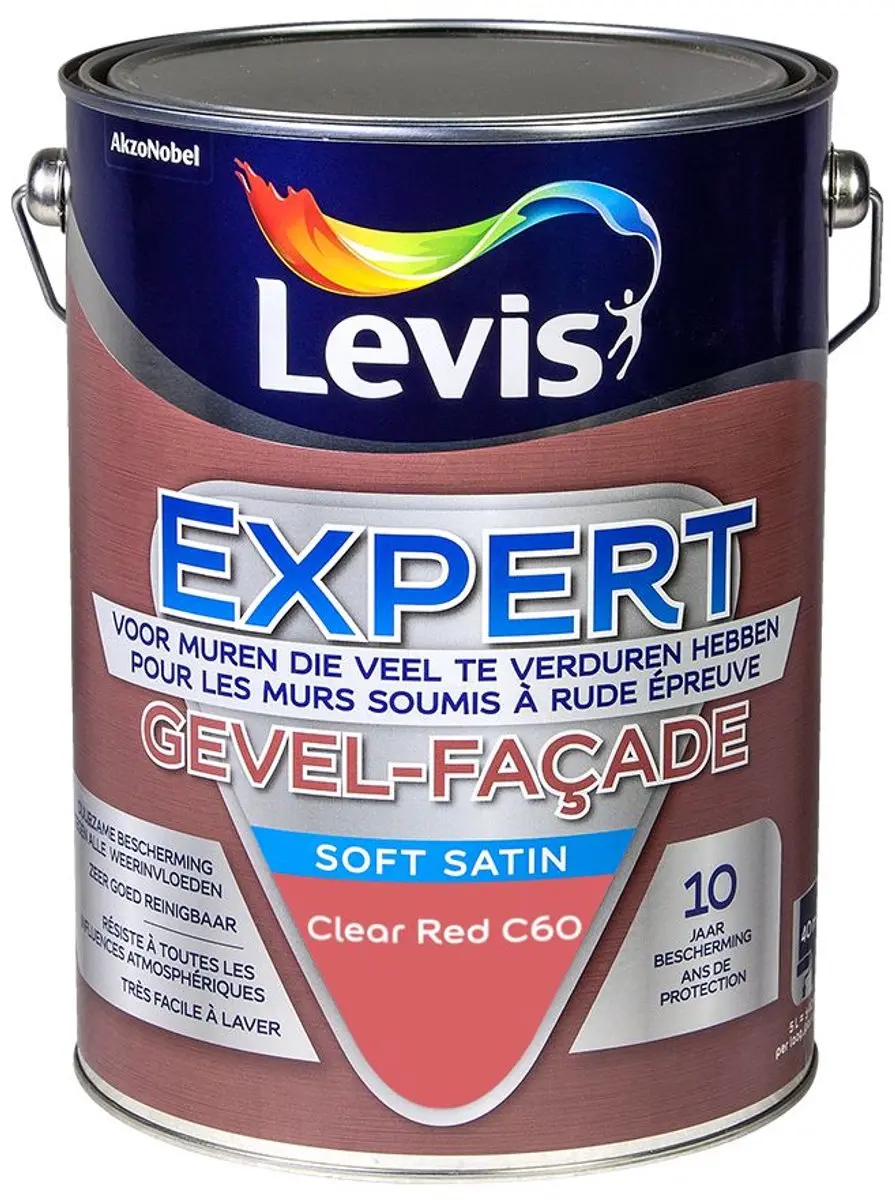 Levi's Expert Gevel Mix Clear Red C60 Mengverf 5L