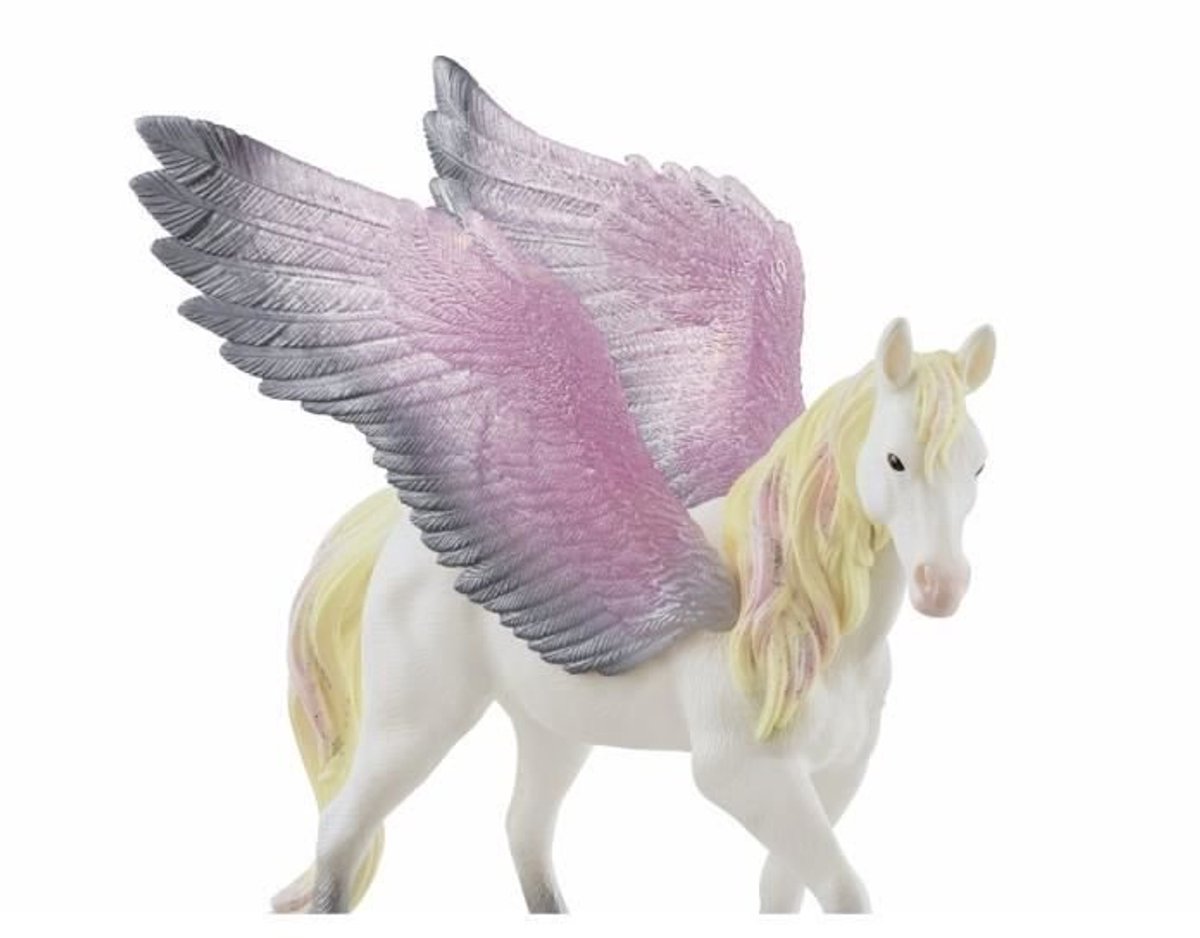 Schleich Pegasus speelfiguur Bayala Sunrise met glanzende vleugels.