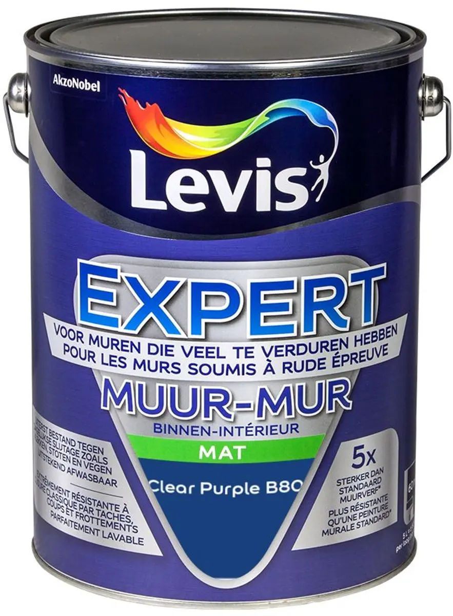 Levi's Expert Muur Binnen Mix Clear Purple B80 Mengverf 5L
